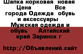 Шапка норковая, новая › Цена ­ 5 000 - Все города Одежда, обувь и аксессуары » Мужская одежда и обувь   . Алтайский край,Заринск г.